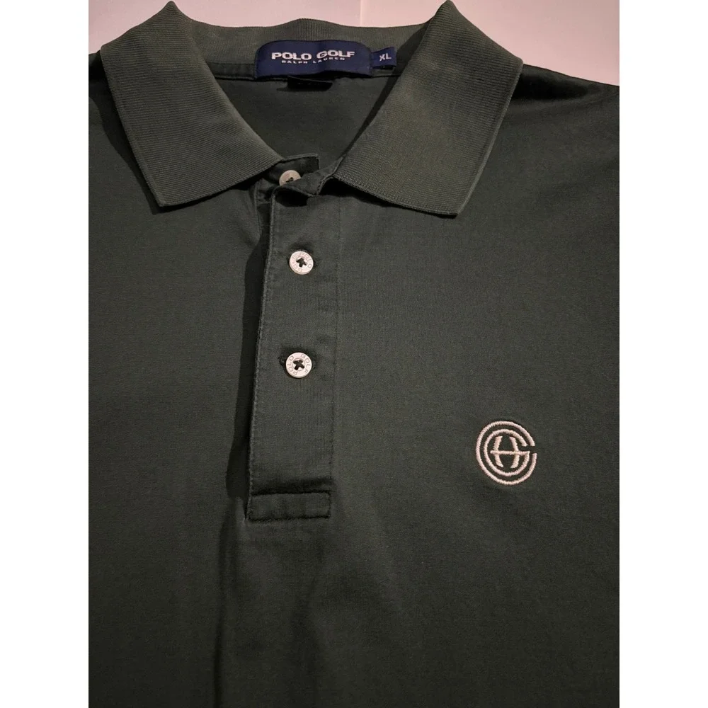 Polo Golf Ralph‎ Lauren Mens XL Dark Green Short Sleeve Polo Shirt Logo